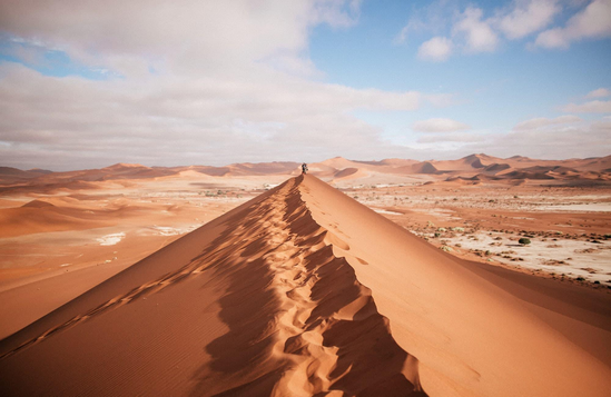 Climb the world's oldest desert.